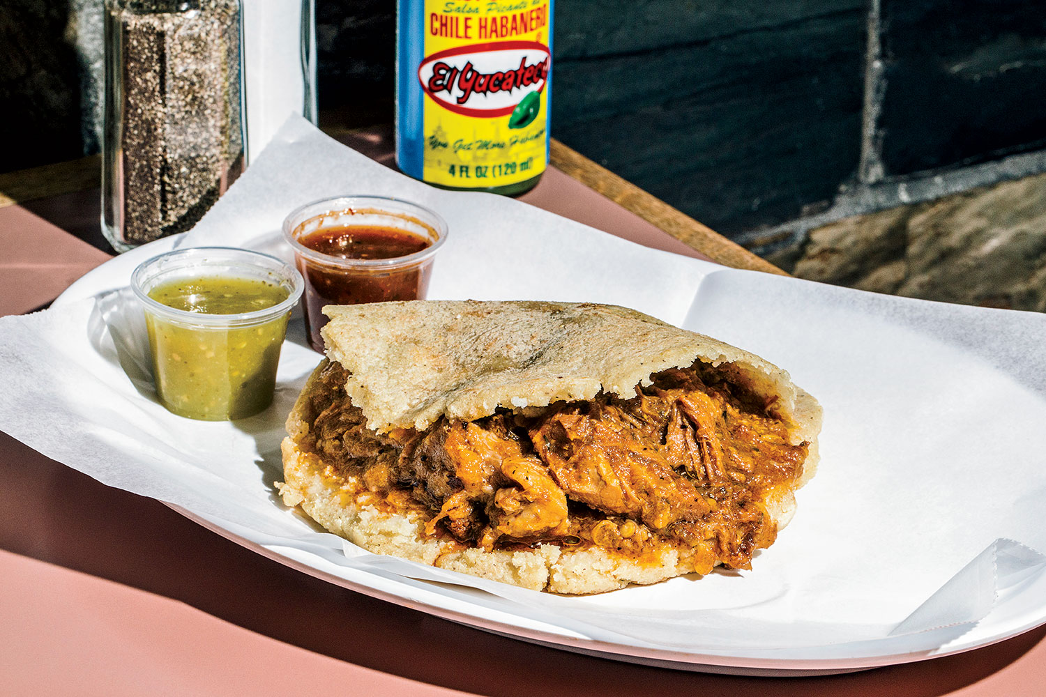 Doña Cuca Gordita at Carniceria Aguascalientes