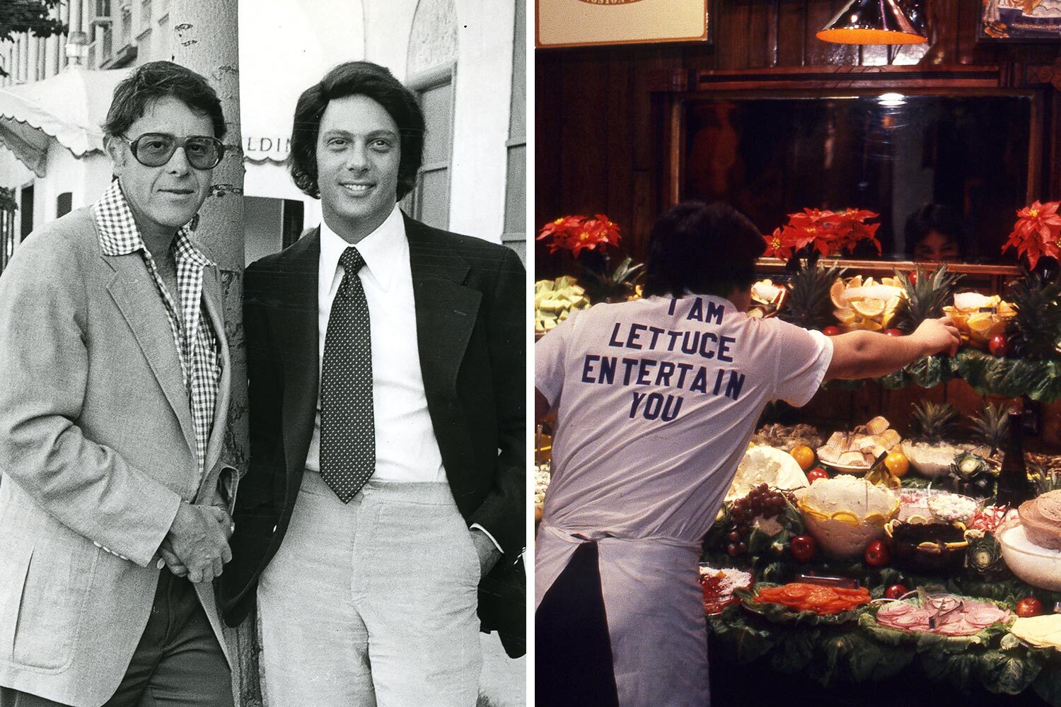 Left: Jerry A. Orzoff and Rich Melman, founding partners of Lettuce Entertain You