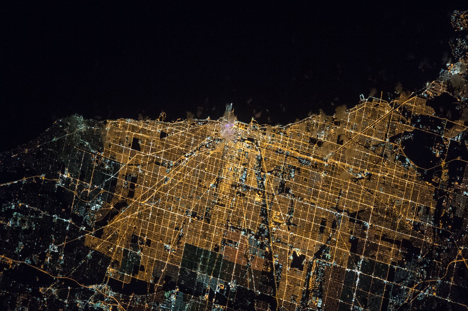 Chicago as seen from space