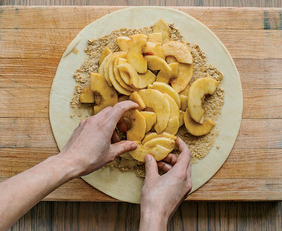 Apple and Oat Frangipane Galette, step 3