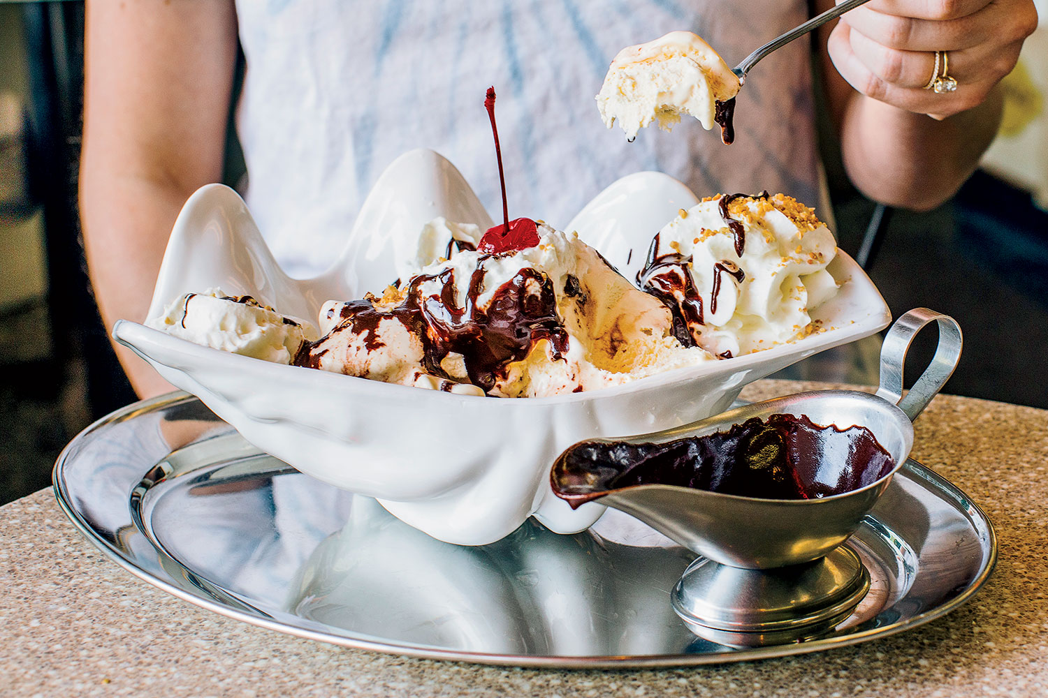 Hot Fudge Sundae at Margie’s Candies