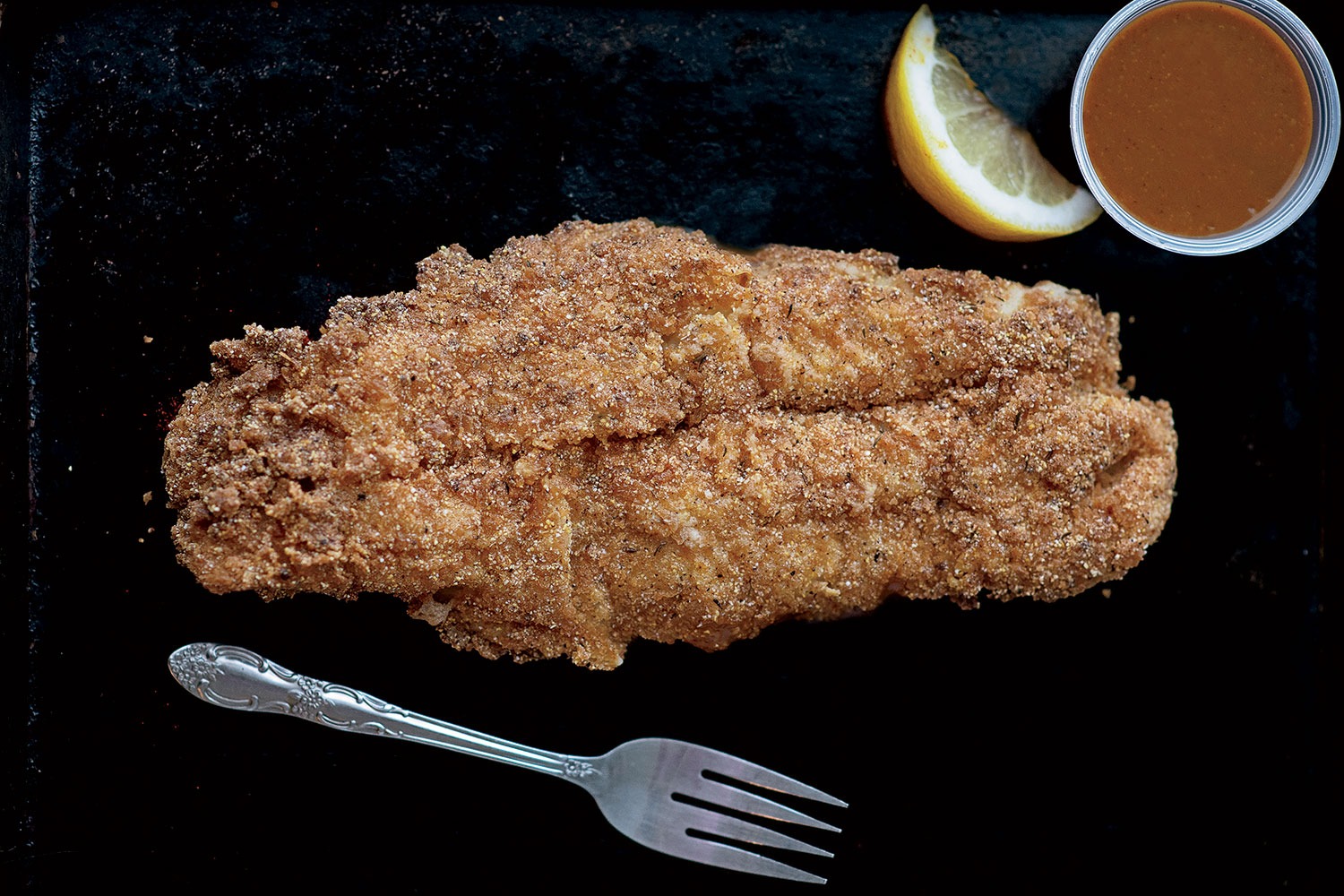 Mustard-Fried Catfish at BJ’s Market & Bakery