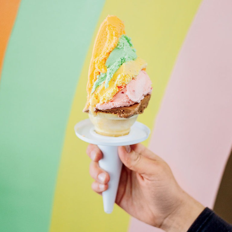 Rainbow Cone at The Original Rainbow Cone Chicago Magazine