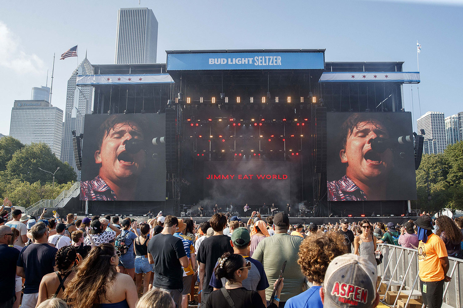 Jimmy Eat World performs at the Bud Light Seltzer stage during the first day of Lollapalooza in Grant Park Thursday July 29, 2021 in Chicago.