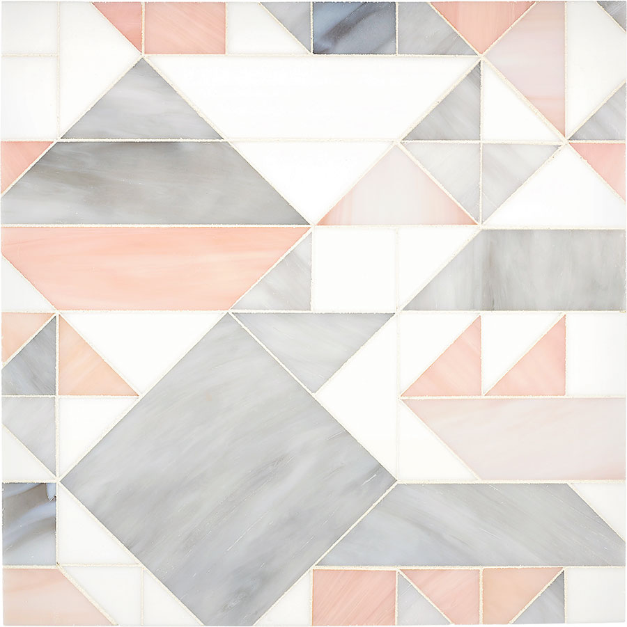 Beau Monde Glass Mosaics Collection in Gio