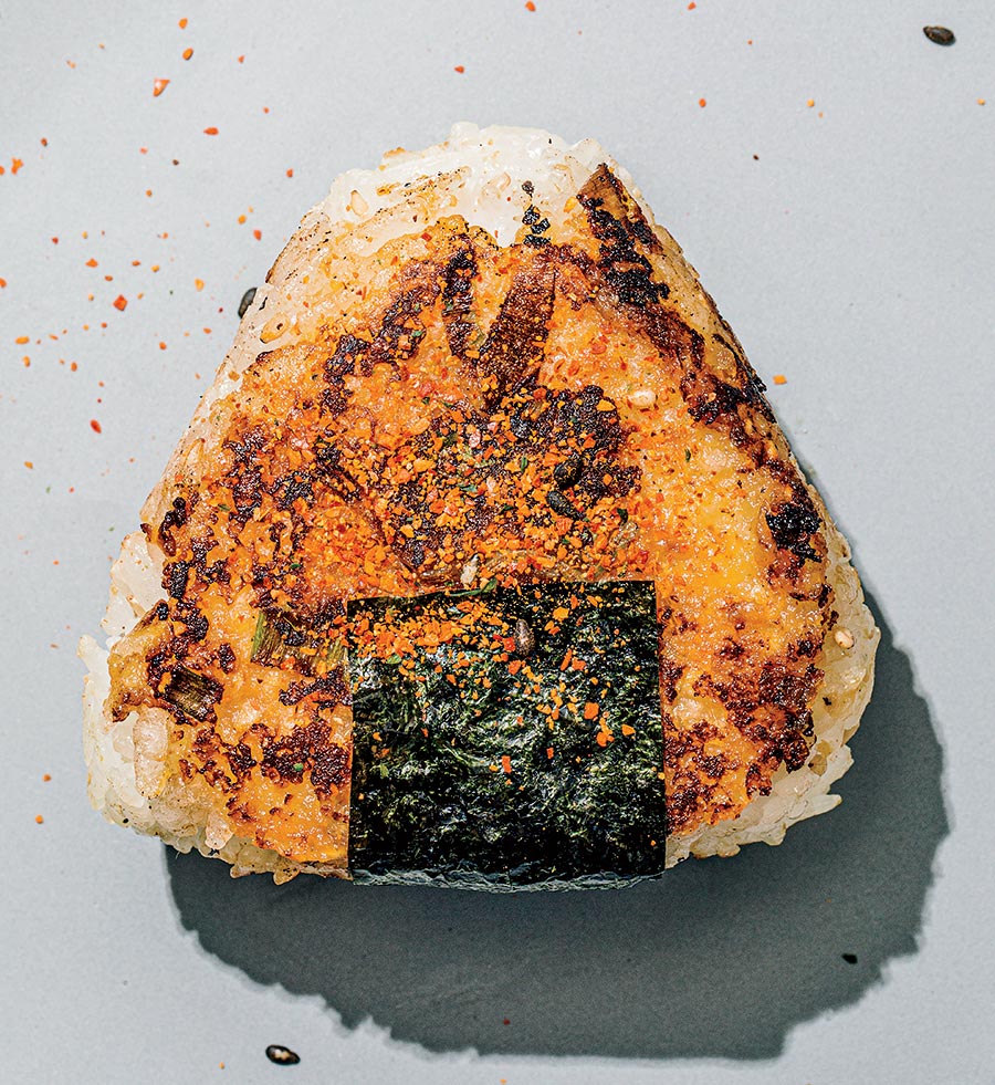 Negi miso onigiri