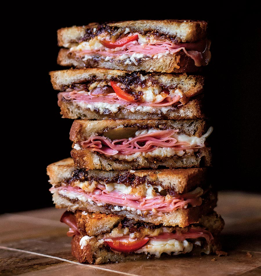 Mortadella and fig melt from Jeff Mauro’s ‘Come On Over’