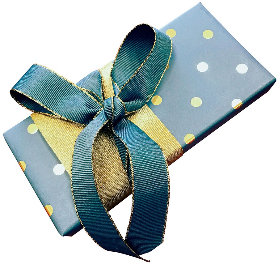 A wrapped gift