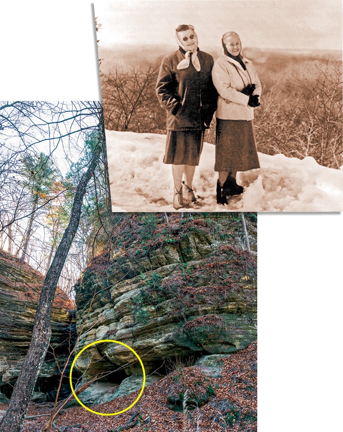 Mildred Lindquist and Frances Murphy at Starved Rock State Park