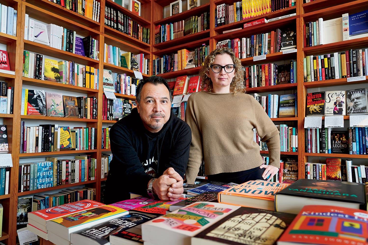 Exile in Bookville co-owners Javier Ramirez and Kristin Gilbert
