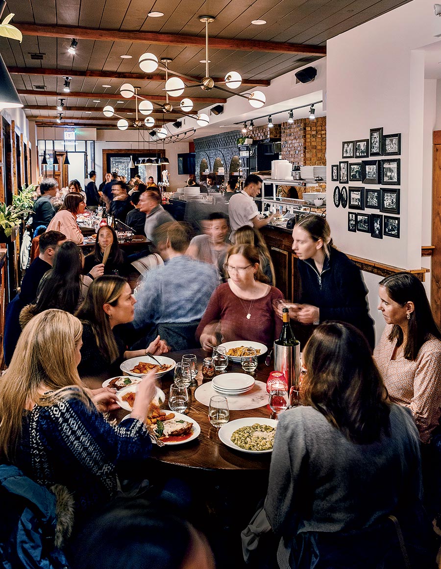 Inside Peanut Park Trattoria