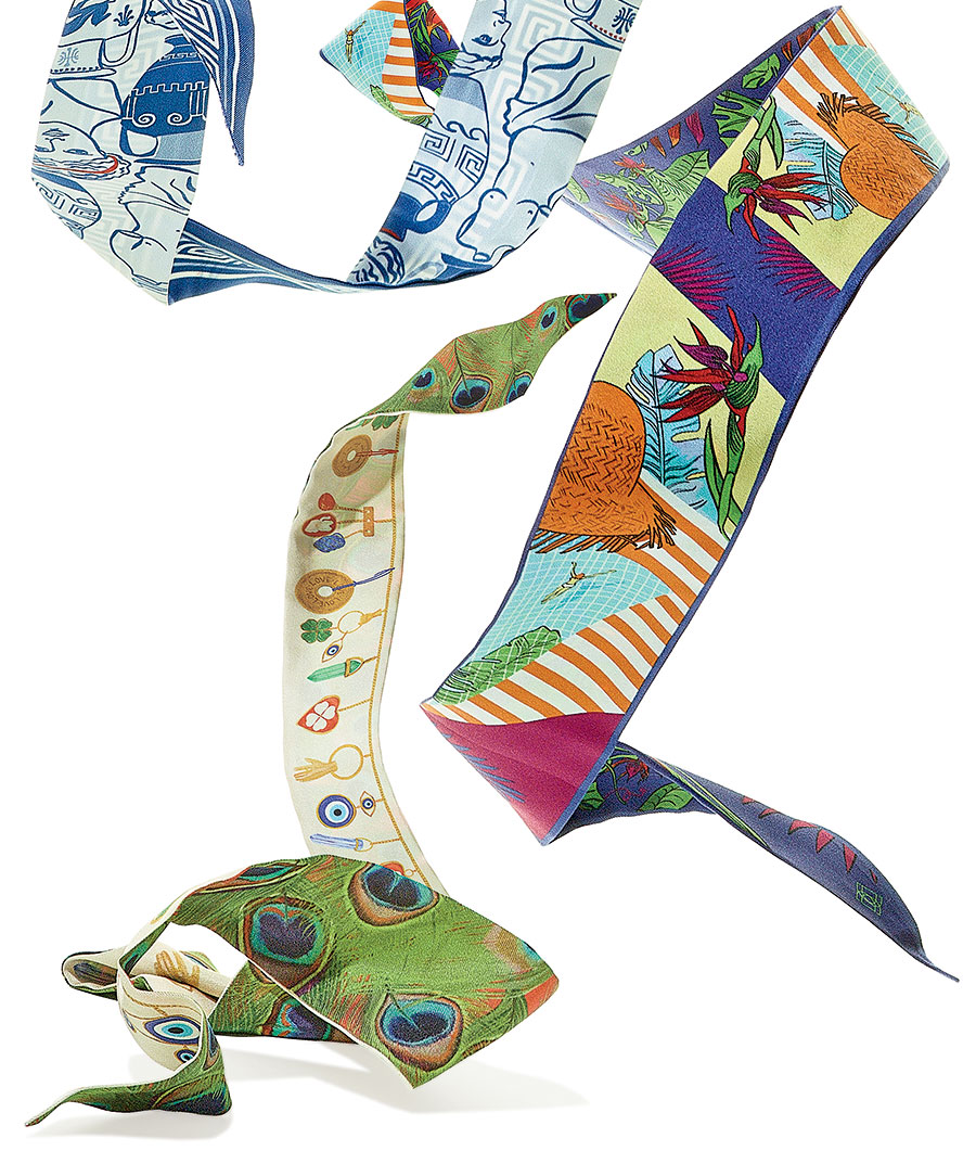 Colorful scarves from Deseda