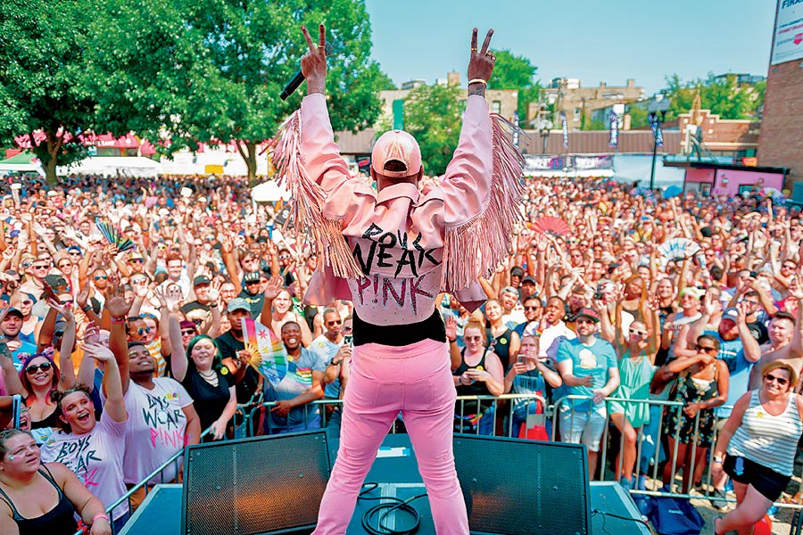 A performance at Northalsted Market Days