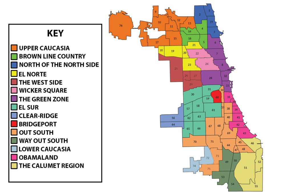 All 77 of Chicago's neighborhoods serve as inspiration for the