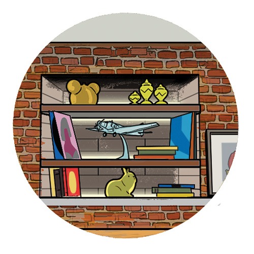 Shelves illustration by Jason Schneider