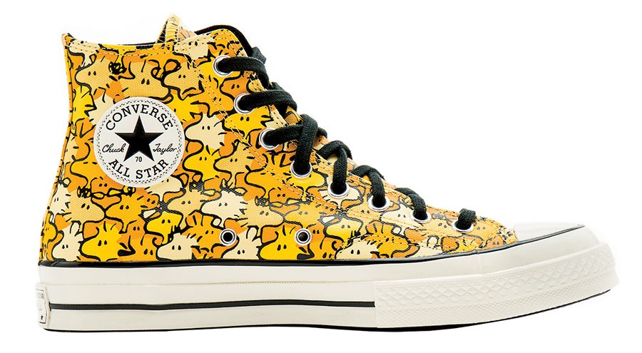 Converse x Peanuts limited-edition Woodstock print Chuck 70 canvas sneakers