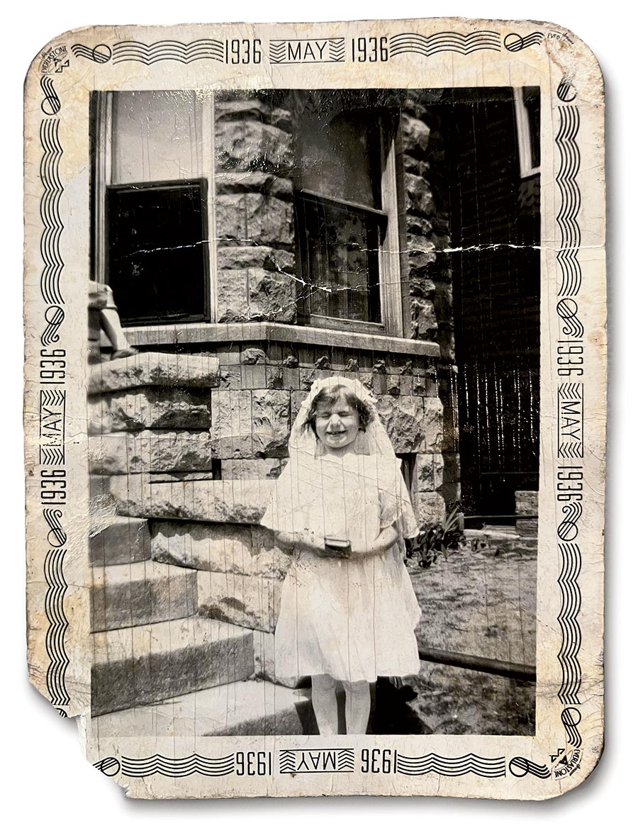 The writer’s mother, Dolores, as a child