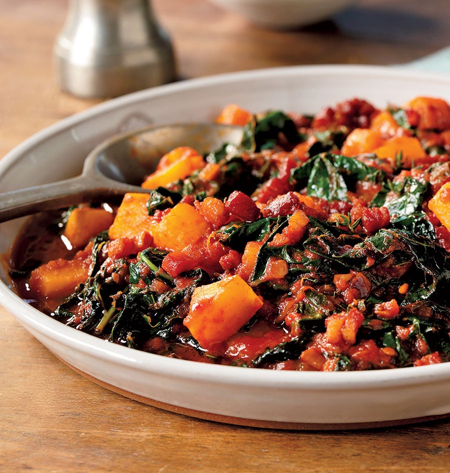 Sarah Grueneberg’s Braised Tuscan Kale With Butternut Squash Soffritto