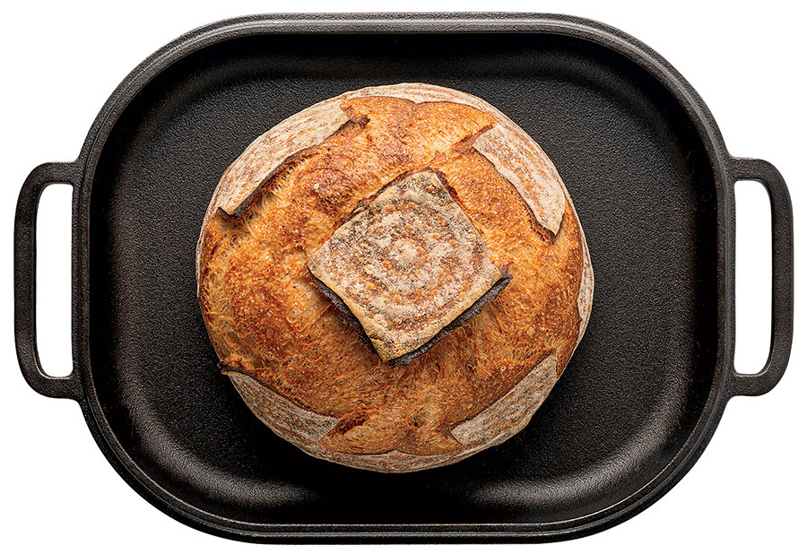 Handcrafted cast-iron bread pan from Challenger Breadware