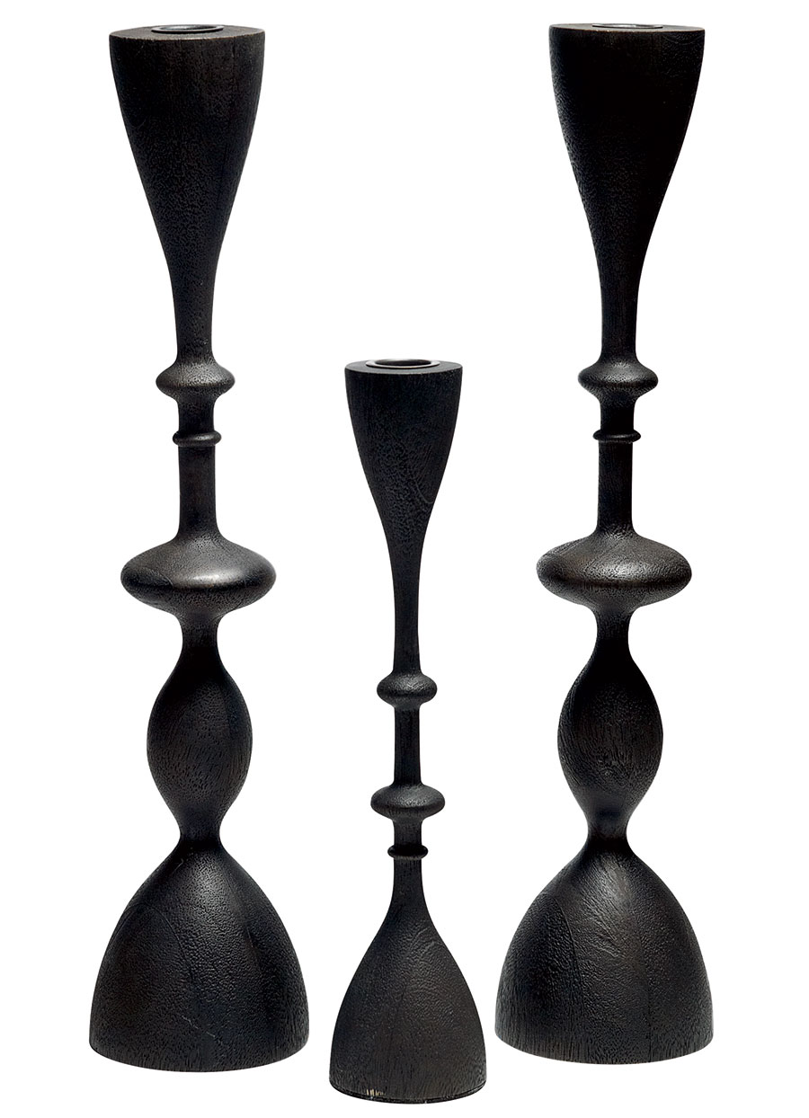 Wave collection candlesticks by Michael W. Dreeben