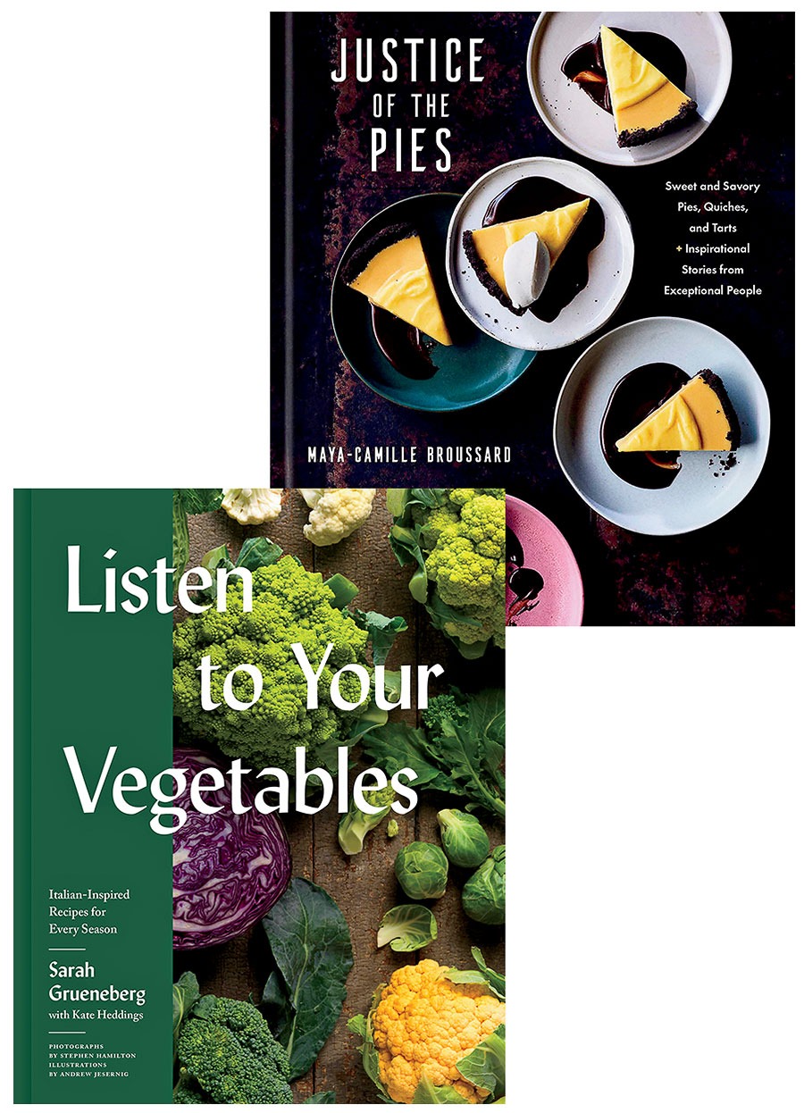 'Listen to your vegetables' by Sarah Grueneberg and 'La justice des pies' by Maya-Camille Broussard