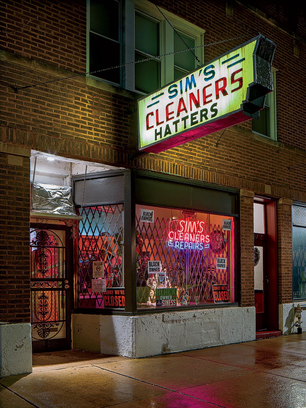 Sim's Cleaners storefront