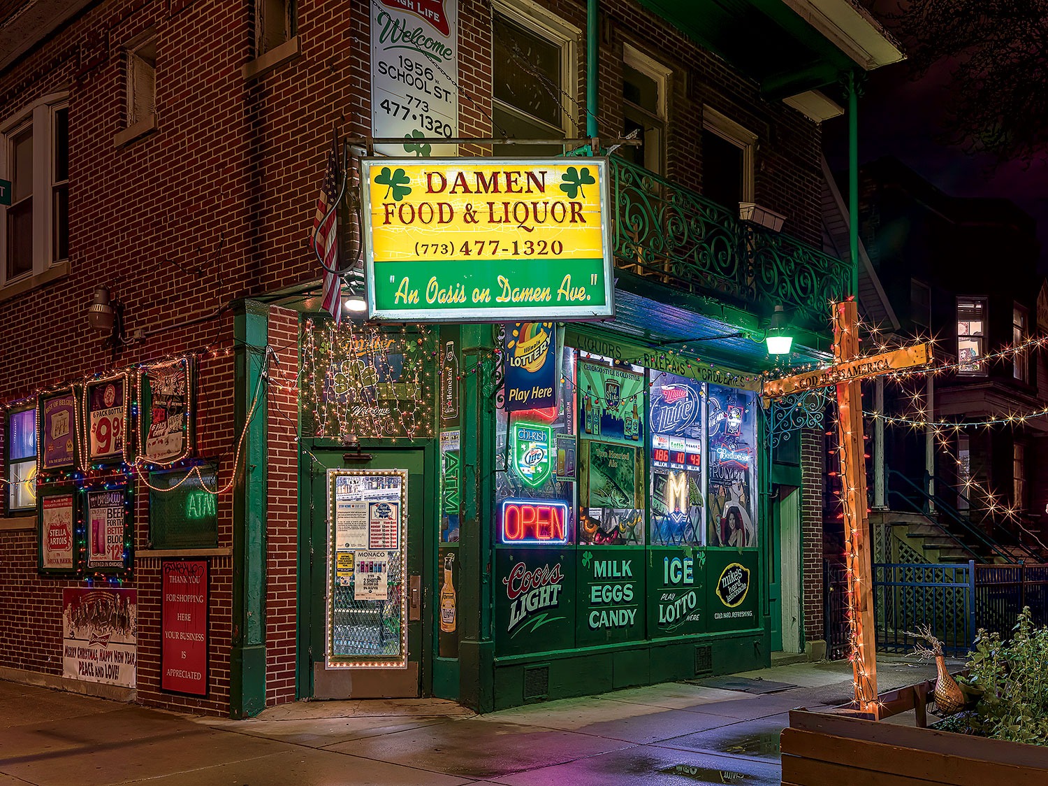 Damen Food & Liquor storefront