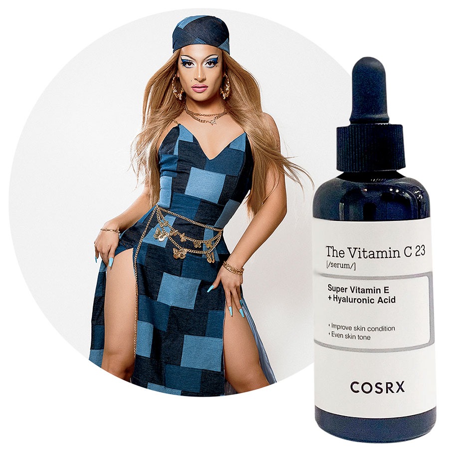 Cordero Zuckerman as Denali and COSRX Vitamin C serum