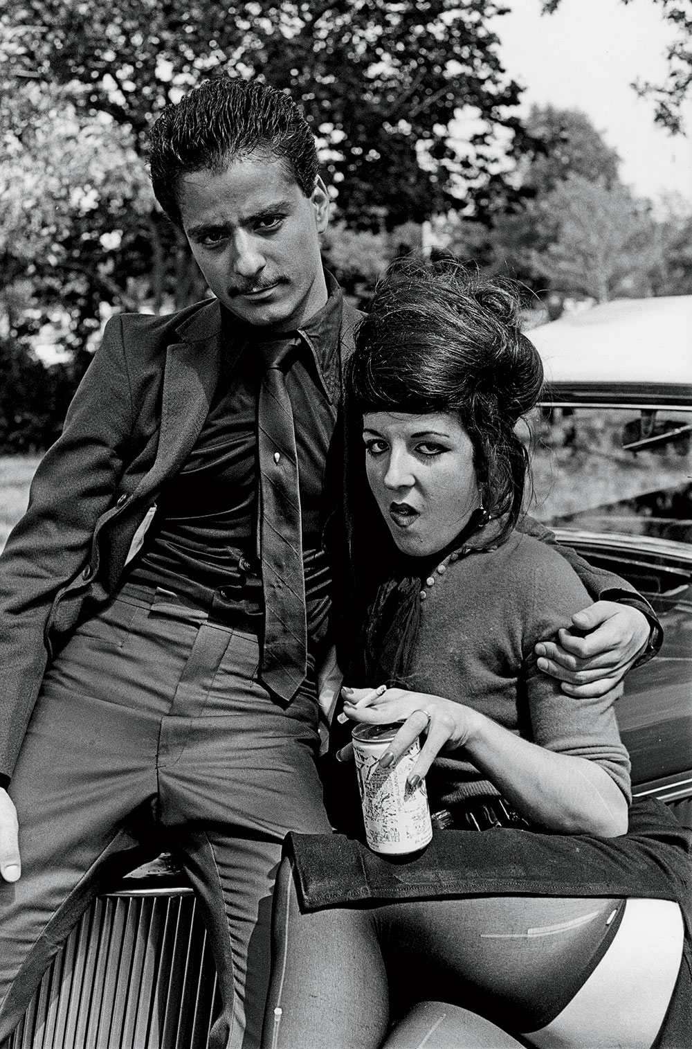 A 1977 photo of a sassy-looking couple near Montrose Beach