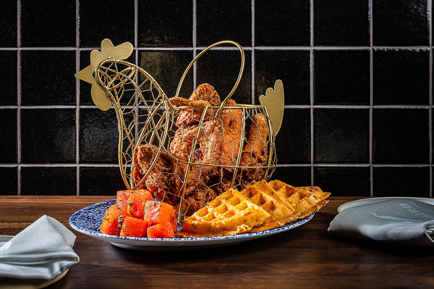 Chicken and waffles from Yardbird