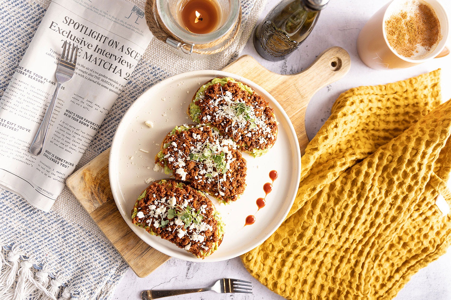 Avocado toast from Tasa Coffee Roasters