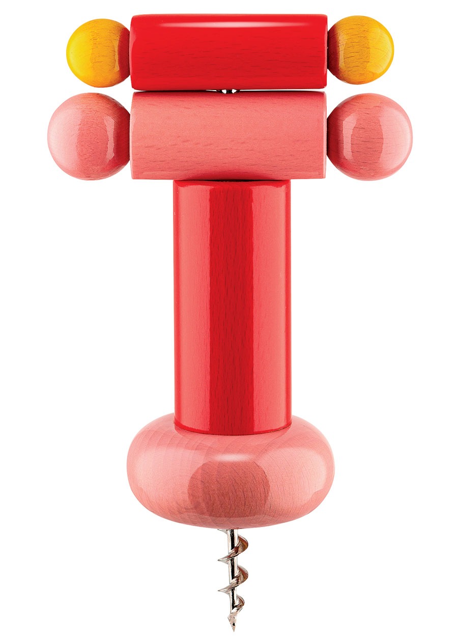 ES17 wood corkscrew by Ettore Sottsass from Alessi