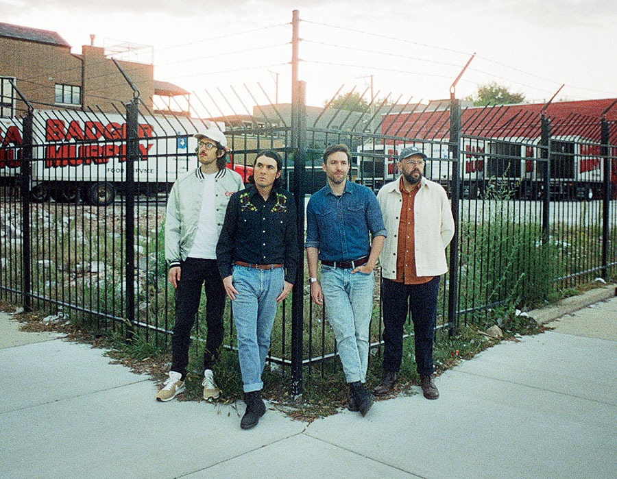 Pirruccello with bandmates (from left) Yanda, Gilmour, and Kolodziej