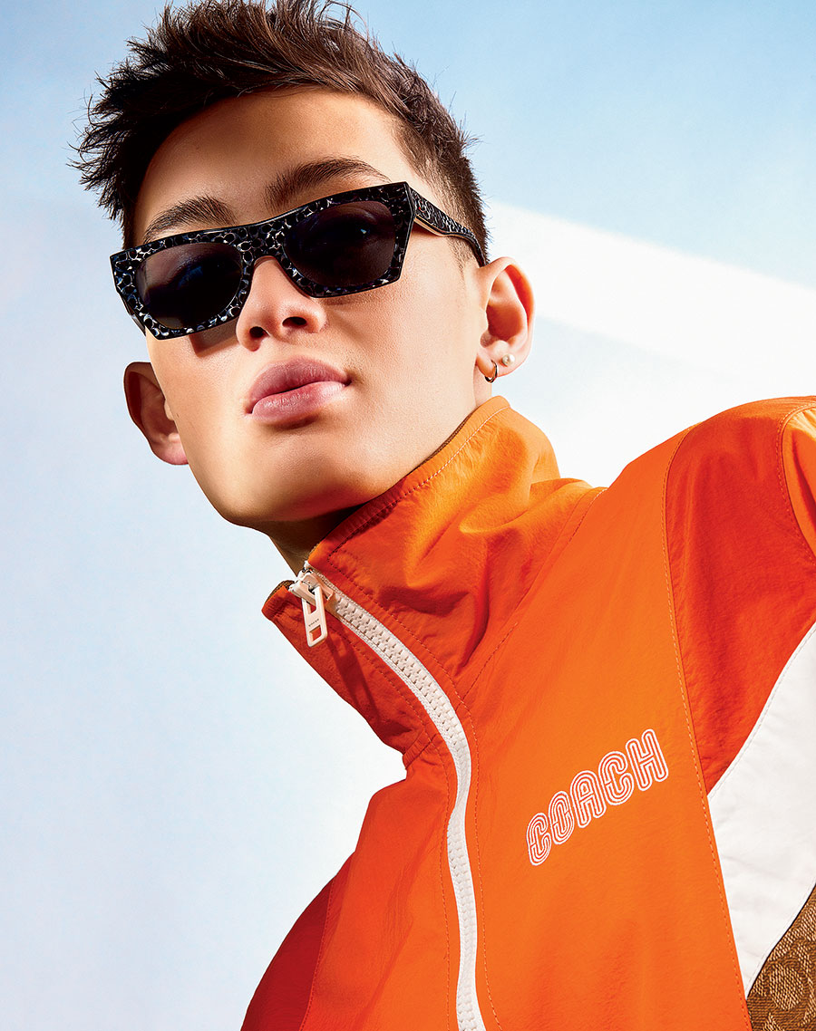 Track jacket, Retro Square Badge sunglasses