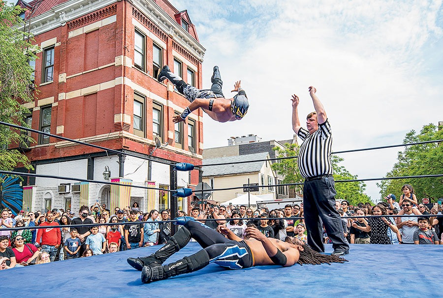 Lucha libre wrestling at Mole de Mayo Festival