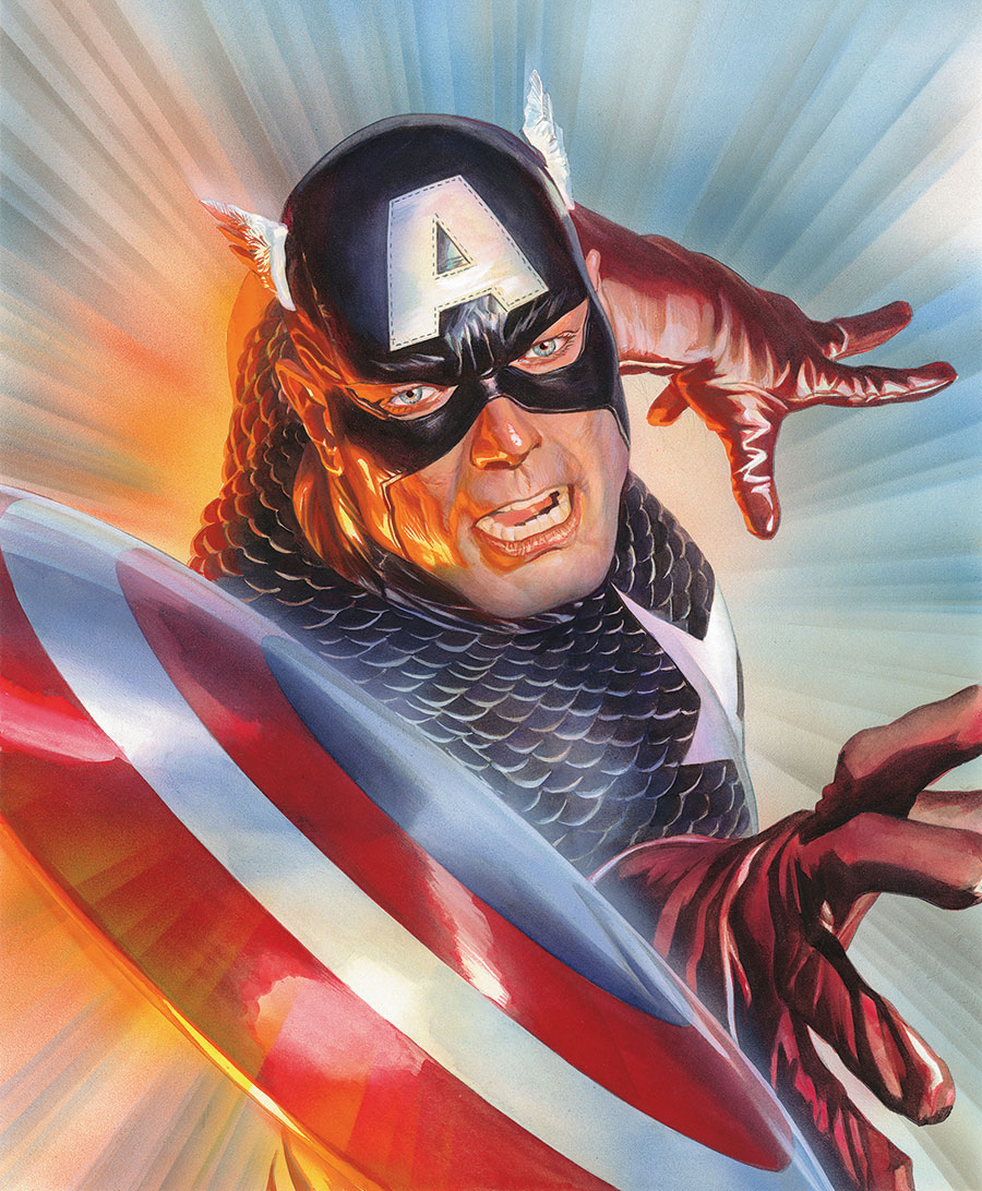 Captain America illustration by Alex Ross