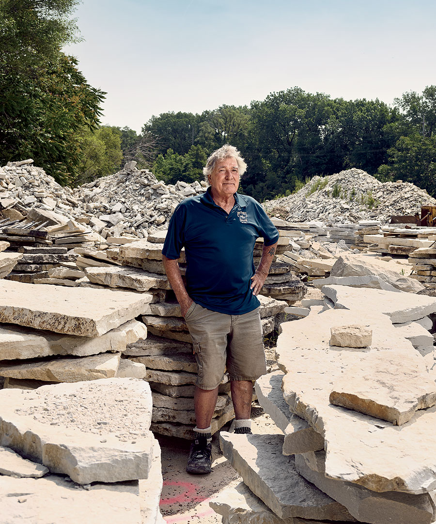 Larry Bromberek at Bromberek Flagstone in Joliet