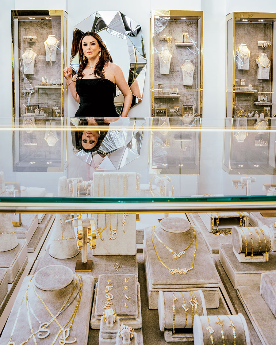Lana Bramlette inside her jewelry store, Lana