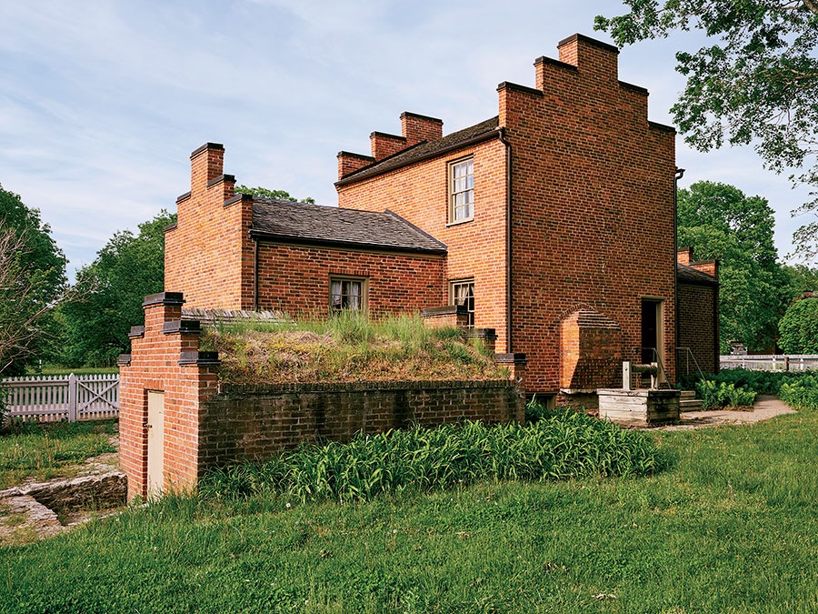 The house in Nauvoo where Brigham Young lived before he led Mormon pioneers to the Salt Lake Valley