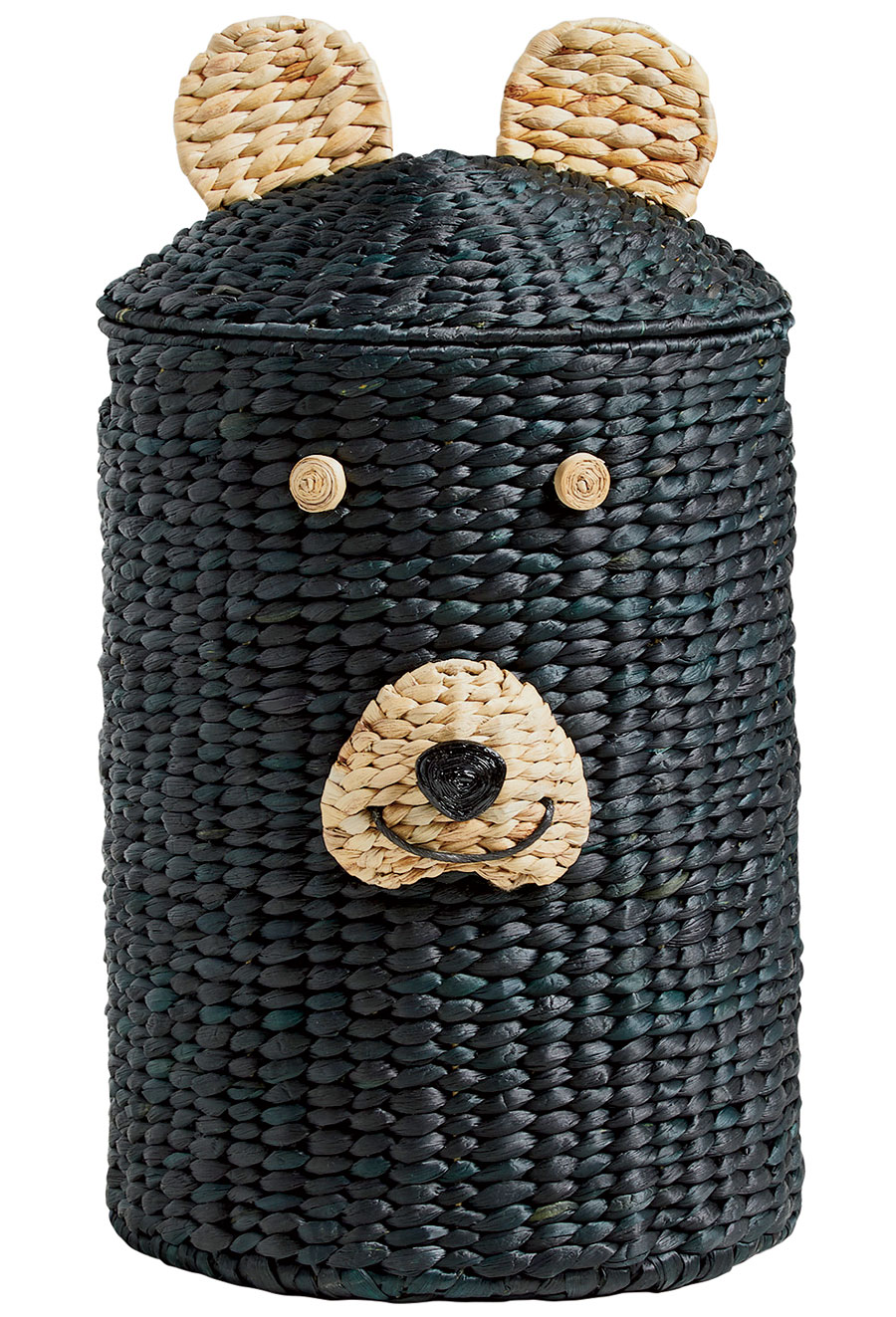 Black bear woven hamper