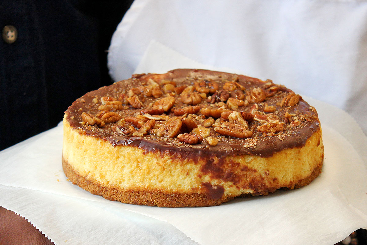 Pecan Pleasure cheesecake at Schweet Cheesecake