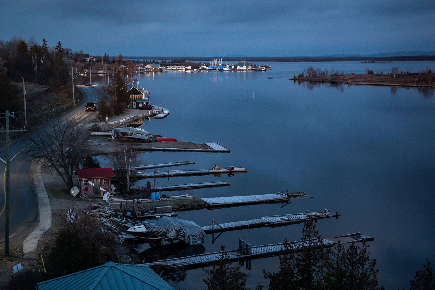 The town of Little Current on Manitoulin Island, Ontario.