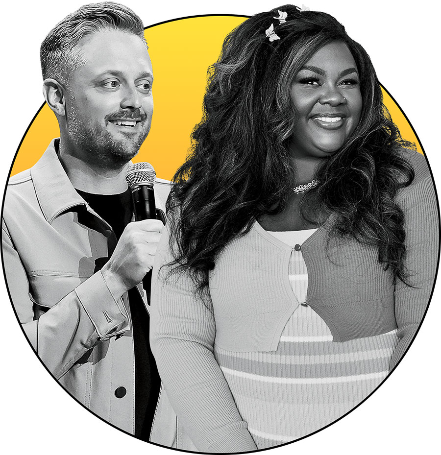 Nate Bargatze and Nicole Byer