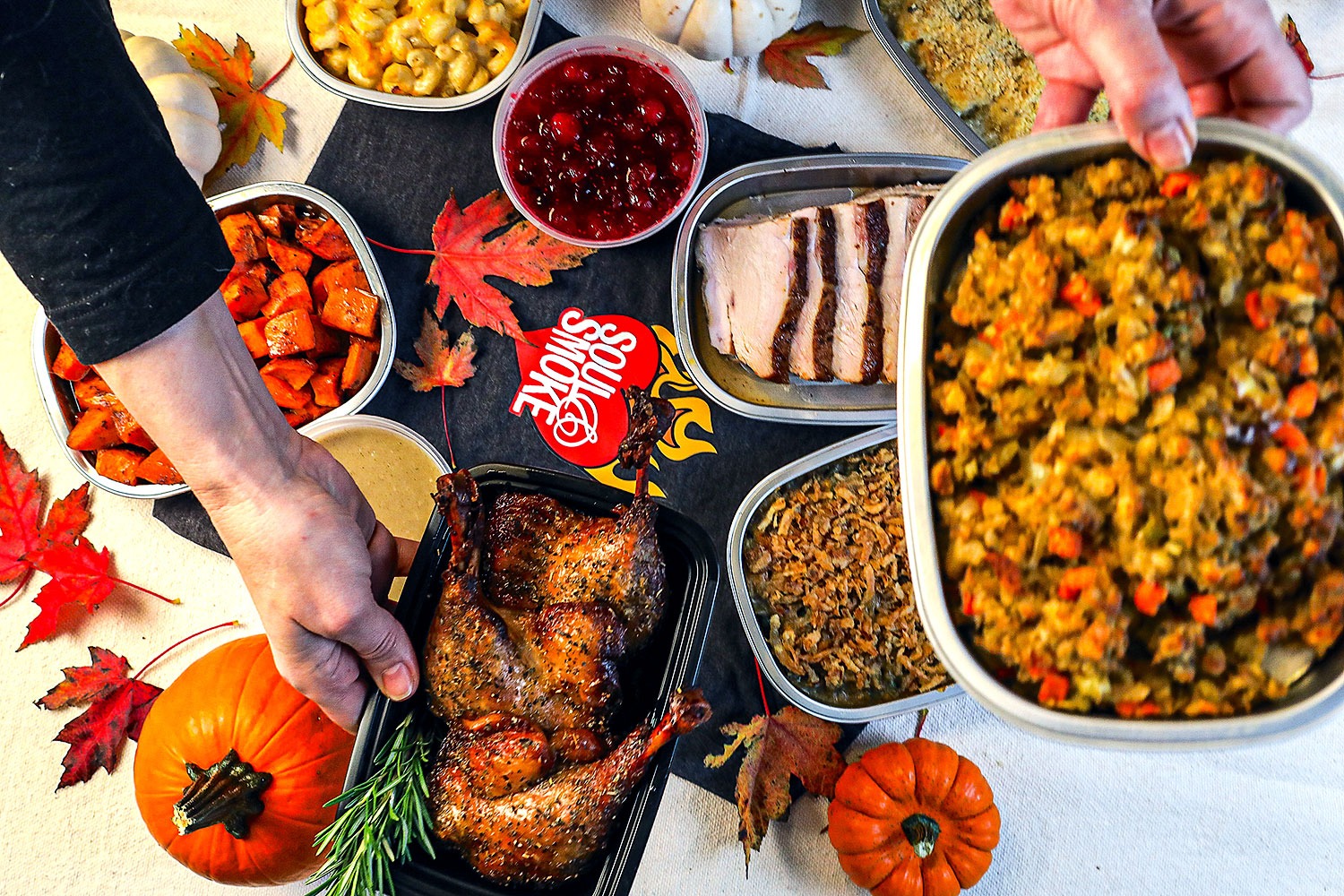Thanksgiving food options from Soul & Smoke