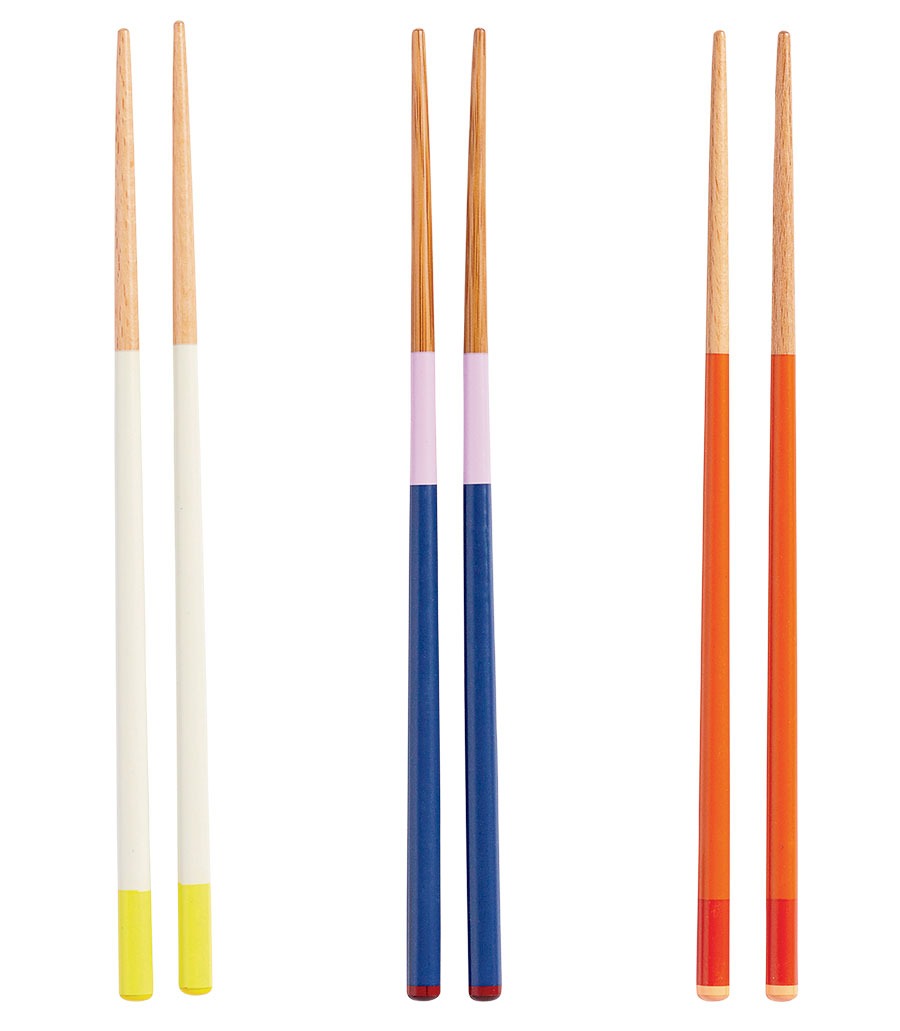 Hay bamboo and beech chopsticks