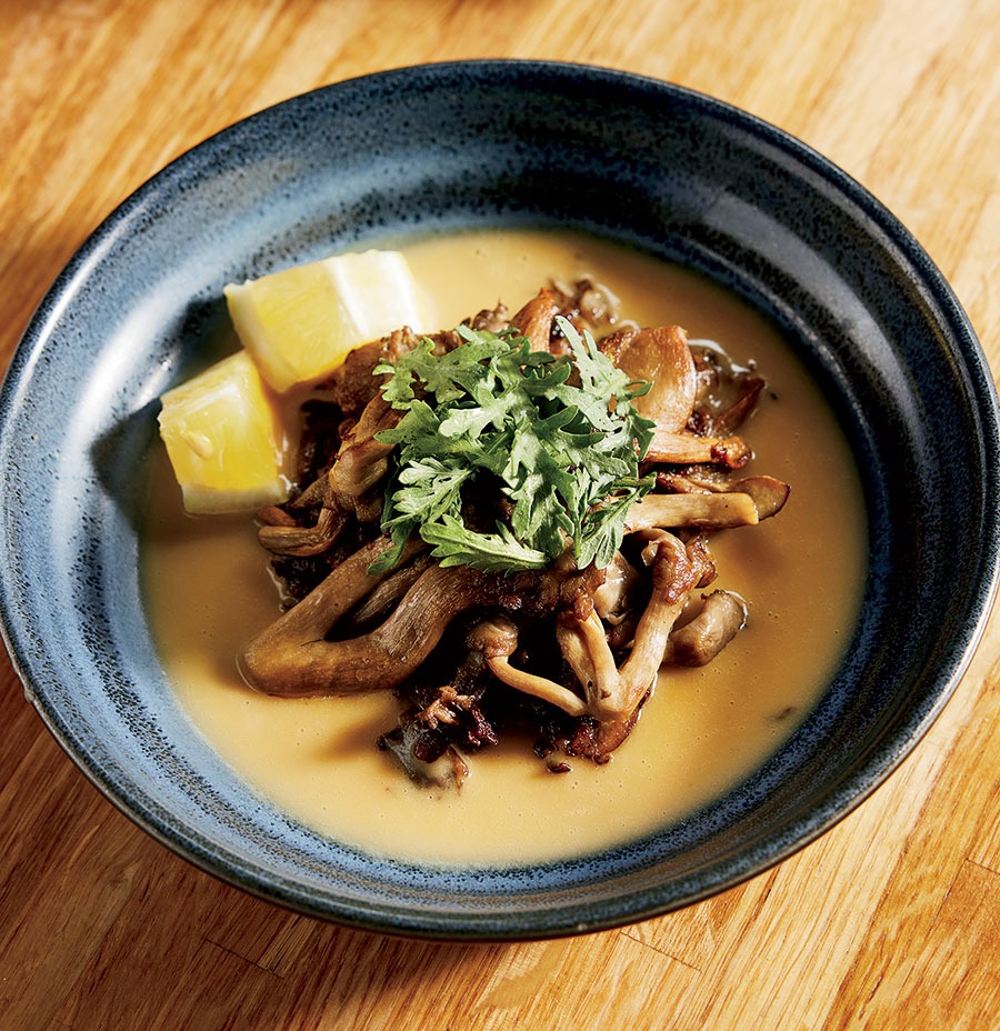 Pan-seared mushrooms with miso butter