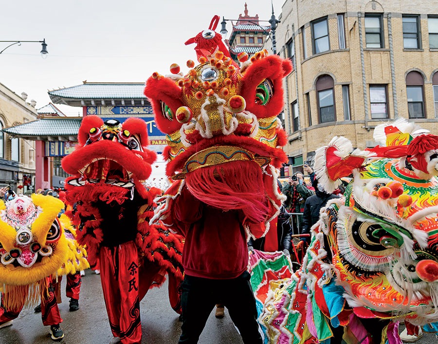Dragons at the Chinatown Lunar New Year Parade