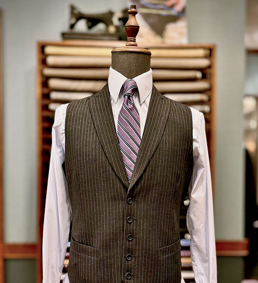 A custom waistcoat