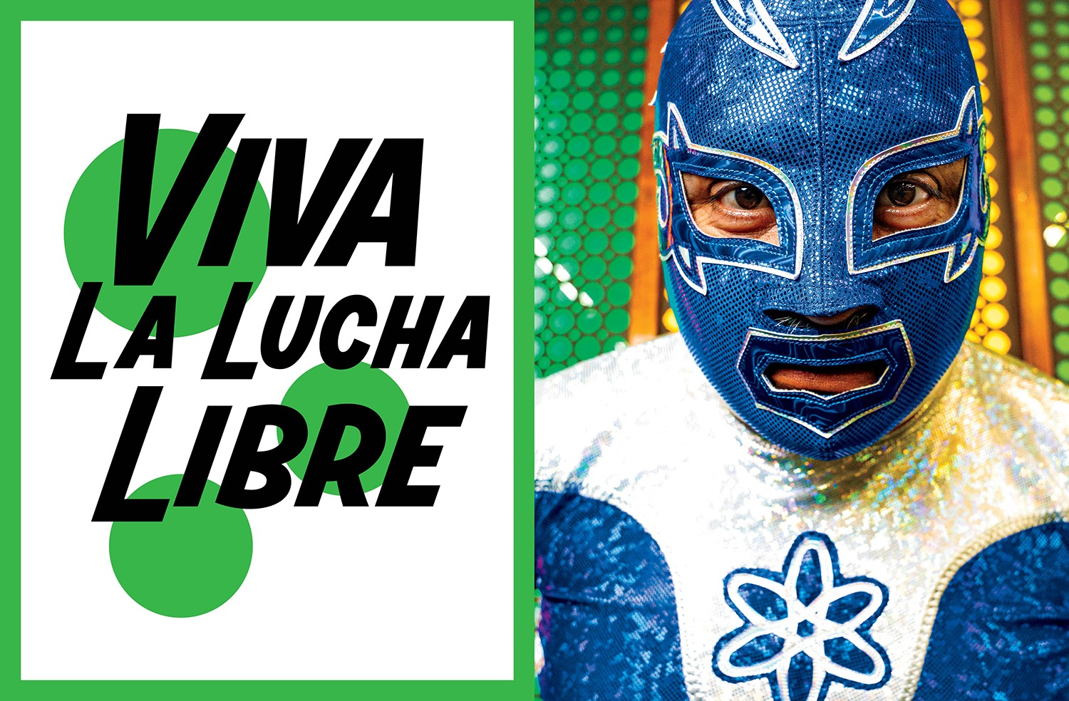 “Viva la Lucha Libre” topper, featuring luchador Atomico