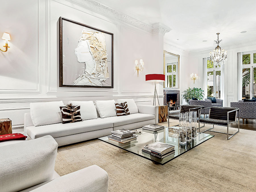 The living room of the Gold Coast mansion